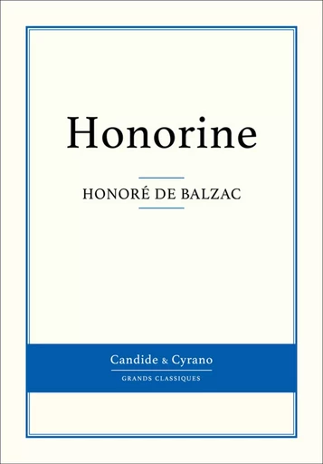 Honorine - Honoré de Balzac - Candide & Cyrano