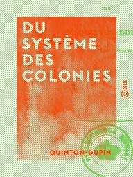 Du système des colonies