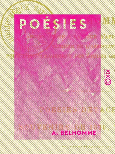 Poésies - A. Belhomme - Collection XIX