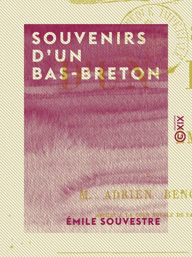 Souvenirs d'un Bas-Breton - Émile Souvestre - Collection XIX