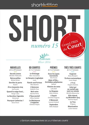 SHORT 15 -  Collectif - shortEdition