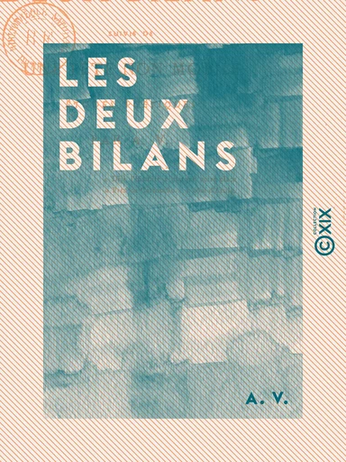 Les Deux Bilans - Études poétiques - A. V. - Collection XIX