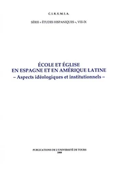 École et Église en Espagne et en Amérique Latine