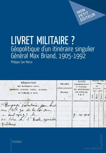 Livret militaire ? - Philippe San Marco - Mon Petit Editeur