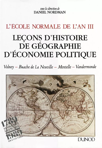 L'École normale de l'An III. Vol. 2, Leçons d'histoire, de géographie, d'économie politique -  - Éditions Rue d’Ulm via OpenEdition