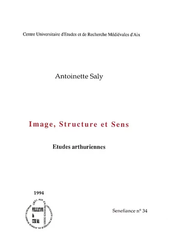 Image, structure et sens - Antoinette Saly - Presses universitaires de Provence