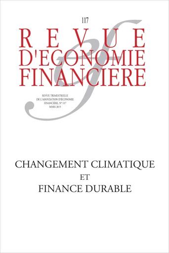 Changement climatique et finance durable -  - Association Europe-Finances-Régulations (AEFR)