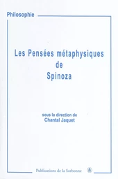 Les Pensées métaphysiques de Spinoza