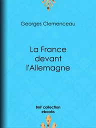 La France devant l'Allemagne