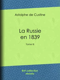 La Russie en 1839