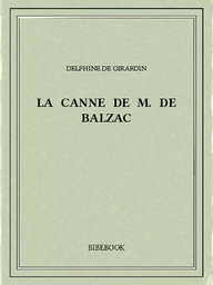 La canne de M. de Balzac