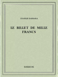 Le billet de mille francs