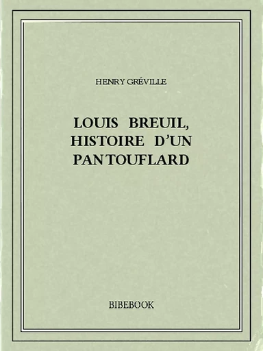 Louis Breuil, histoire d'un pantouflard - Henry Gréville - Bibebook