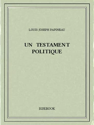 Un testament politique