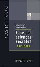 Faire des sciences sociales. Critiquer