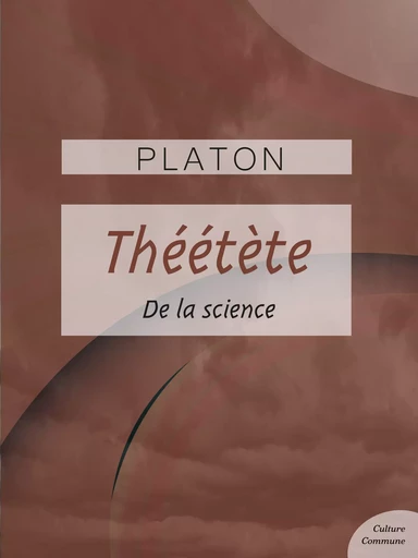 Théétète -  Platon - Culture commune