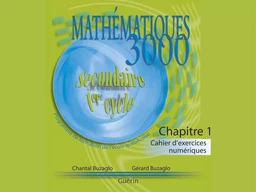 Math 3000 - Sec 1 - Cahier Interactif