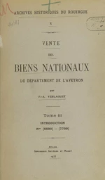 Vente des biens nationaux du département de l'Aveyron (3). Introduction, Nos 6690-7709