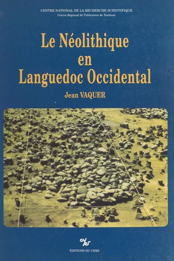 Le Néolithique en Languedoc occidental - Jean Vaquer - CNRS Éditions (réédition numérique FeniXX) 