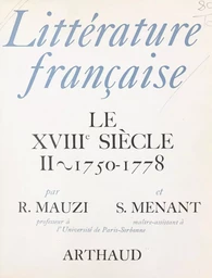 Littérature française : le XVIIIe siècle (2)