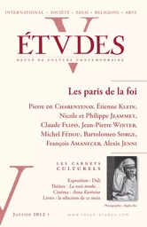 Etudes Janvier 2013