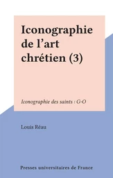 Iconographie de l'art chrétien (3)