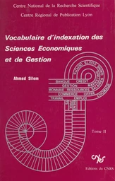 Vocabulaire d'indexation des sciences économiques et de gestion (2)