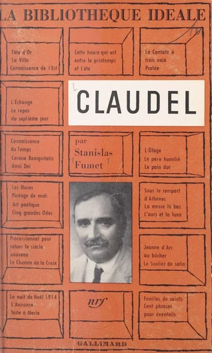 Claudel - Stanislas Fumet - Gallimard (réédition numérique FeniXX)