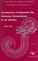 Vocabulaire d'indexation des sciences économiques et de gestion (1)