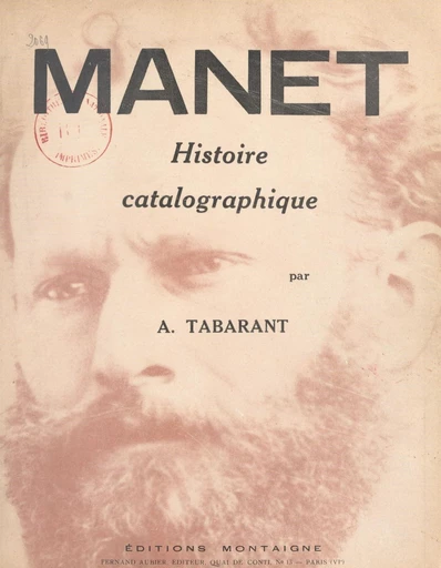 Manet - Adolphe Tabarant - FeniXX réédition numérique