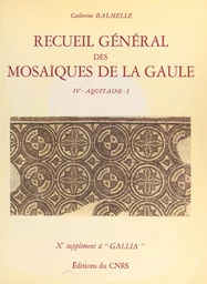 Recueil général des mosaïques de la Gaule (4.1) : Province d'Aquitaine méridionale , partie méridionale (Piémont pyrénéen)