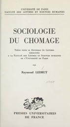 Sociologie du chômage