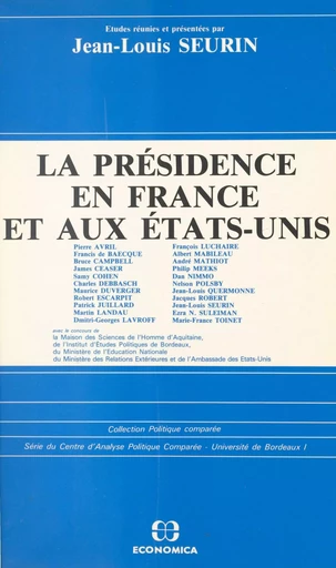 La présidence en France et aux États-Unis -  - FeniXX réédition numérique