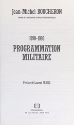 Programmation militaire : 1990-1993