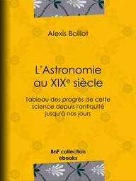 L'Astronomie au XIXe siècle