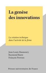 La genèse des innovations