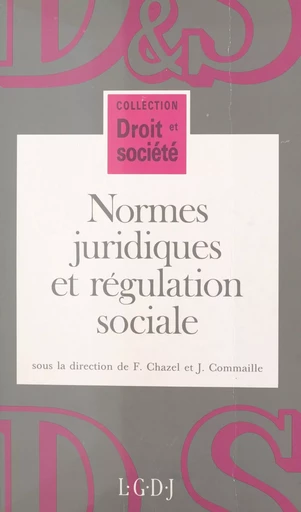 Normes juridiques et régulation sociale -  - FeniXX réédition numérique