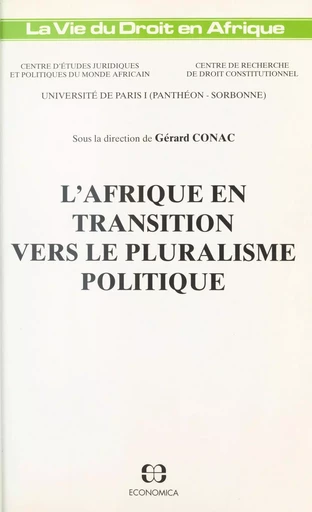 L'Afrique en transition vers le pluralisme politique -  - FeniXX réédition numérique