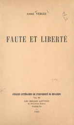 Faute et liberté...