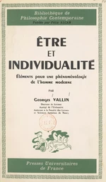 Être et individualité