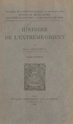 Histoire de l'Extrême-Orient (1)