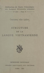 Structure de la langue vietnamienne