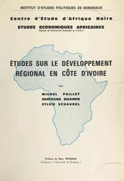 Études sur le développement régional en Côte d'Ivoire