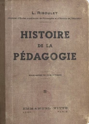 Histoire de la pédagogie