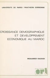 Croissance démographique et développement économique au Maroc