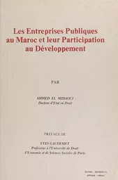 Les Entreprises Publiques au Maroc et leur Participation au Développement