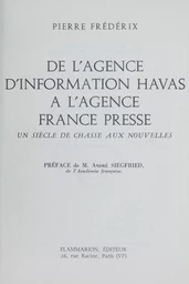 De l'agence d'information Havas à l'Agence France Presse