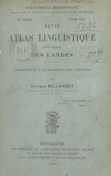 Petit atlas linguistique d'une région des Landes