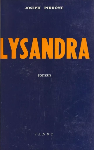 Lysandra - Joseph Pirrone - FeniXX réédition numérique