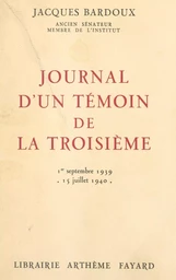 Journal d'un témoin de la Troisième